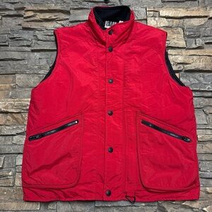 Vintage Y2K Gap Tech Vest Mens Medium Full Zip Nylon Gorpcore Windbreaker Red